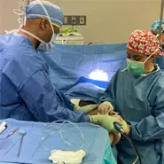 doctor in the middle of a surgery